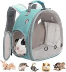 Guinea Pig Backpack, Space Capsule Bubble Window Small Animal Backpack for Guinea Pig, Bird Bunny Rat
