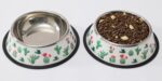 Stainless Steel Dog Bowls, Food and Water Non Slip Anti Skid Stackable Pet Puppy Dishes for Small, Medium and Large Dogs (2 Pack)
