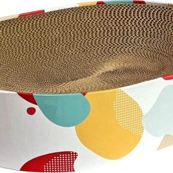 Cat Scratcher Lounge Bed - Oval Shape for Big Cat