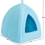 Cat House - Indoor Bed with Removable Foam Cushion - Pet Tent for Puppies, Rabbits, Guinea Pigs, Hedgehogs, and Other Small Animals by  (Blue)